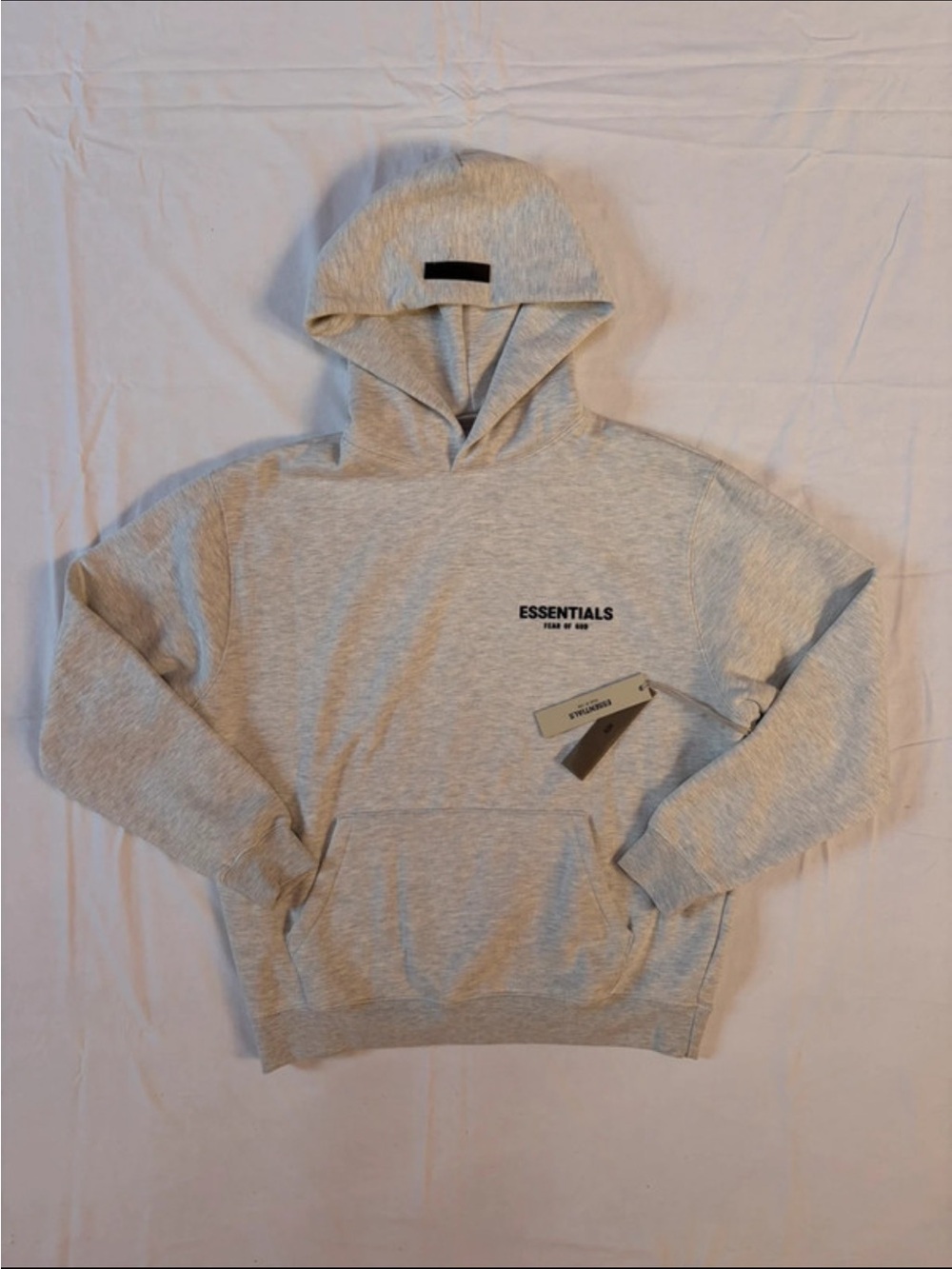 Essentials Light Heather Gray Pullover Hoodie Very Warm
